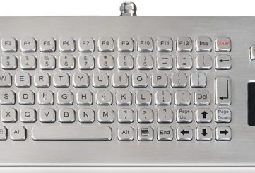 K-TEK-A369TP-FN-DT-DWP промышленная настольная клавиатура с трекпадом, IP68