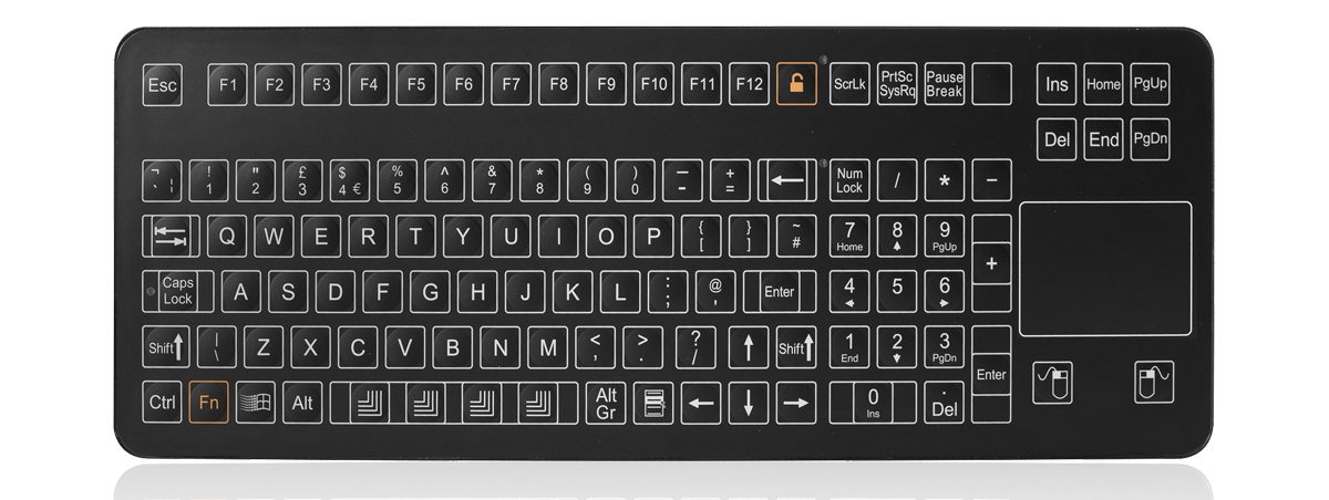 K-TEK-D396TP-KP-FN-DT-SW мембранная клавиатура