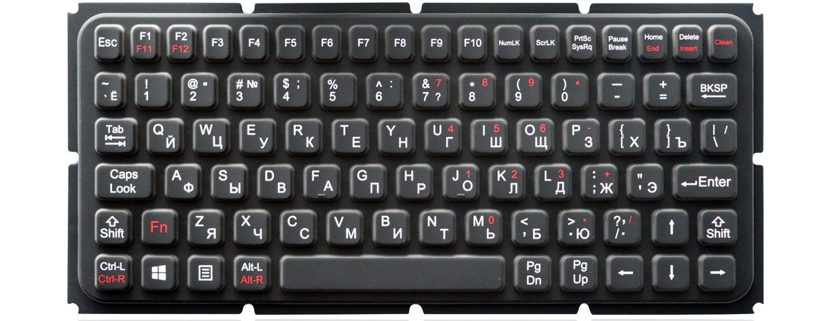 K-TEK-M270-FN-ML-OEM силиконовая клавиатура IP65