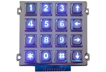 K-TEK-A82KP-AC-BL кейпад с подсветкой 82.1*70.4