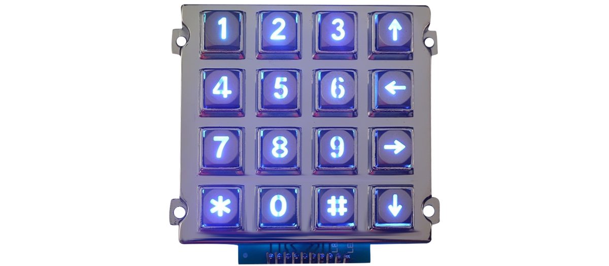 K-TEK-A82KP-AC-BL кейпад с подсветкой 82.1*70.4