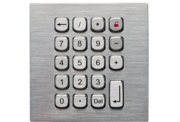 K-TEK-A118KP-DWP промышленный 19-клавишный кейпад IP65 из нержавеющей стали