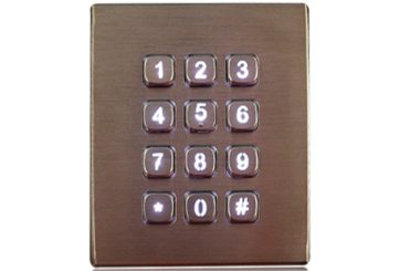 K-TEK-A88KP-BL-DT-DWP настольный кейпад с подсветкой 100*120, IP68