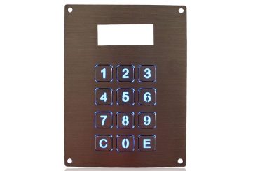 K-TEK-B85KP-AC-LCD-BL-DWP антивандальная промышленная матричная клавиатура