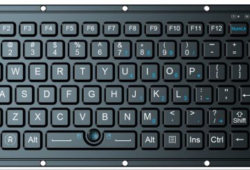 K-TEK-M270-TPT-FN-BL-ML силиконовая клавиатура с трекпойнтом и подсветкой