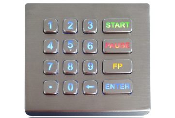K-TEK-A120KP-BL-DT-DWP промышленный 16-клавишный кейпад