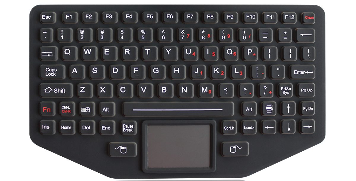 K-TEK-M275TP-FN-IL-SS силиконовая клавиатура