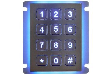 K-TEK-B68KP-AC-BL-DWP промышленный кейпад  с подсветкой 68*90