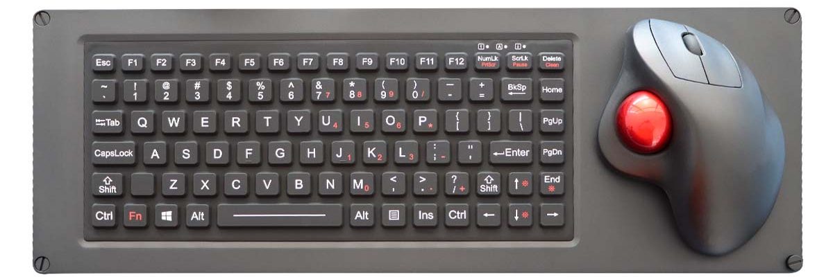 K-TEK-M425-OTB-FN-BL Силиконовая промышленная клавиатура