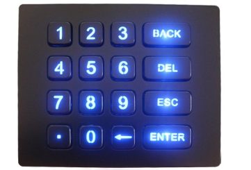 K-TEK-A120KP-BL-BT-DWP промышленная компактная клавиатура