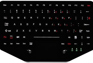 K-TEK-M275TP-FN-BL-NV-EMC-151B-SS силиконовая клавиатура