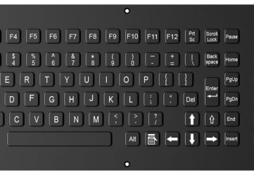 K-TEK-A430KP-FN-NV-151B-BT-DWP промышленная клавиатура с чёрным титановым покрытием