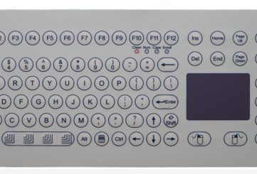 K-TEK-D410TP-KP-FN IP65 промышленная мембранная клавиатура