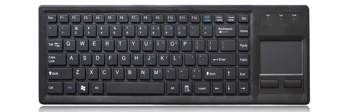 K-TEK-C400TP-FN-DT пластиковая клавиатура IP65 с тачпадом