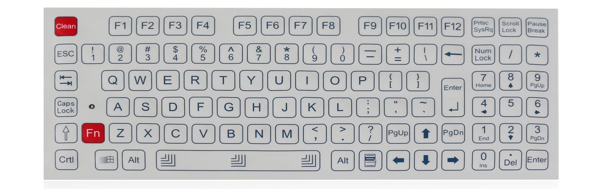 K-TEK-D320KP-FN промышленная мембранная клавиатура IP65