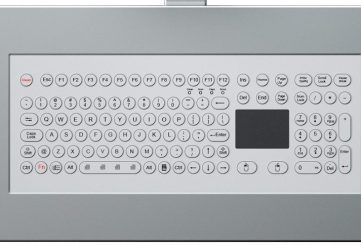 K-TEK-D527TP-KP-FN-MDT-AL мембранная промышленная клавиатура с тачпадом