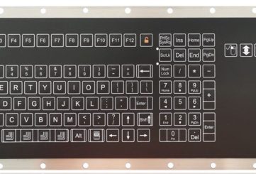 K-TEK-D580-KP-FN-SW+IU-360-V02 мембранная клавиатура с 3-осевым джойстиком