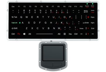 K-TEK-M270-FN-BL-IT-NV-151B-DWP+M73TP промышленная chiclet клавиатура с тачпадом