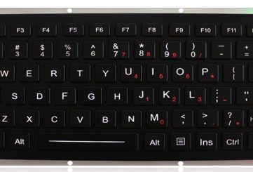 K-TEK-M270-FN-BL-NV-151B-DWP промышленная клавиатура с подсветкой IP65