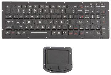 K-TEK-M334KP-FN-BL-NV-151B-DWP+M73TP-IL промышленная клавиатура с тачпадом