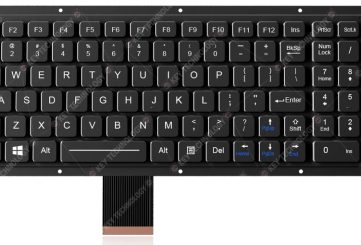 K-TEK-M340KP-FN-BL-FC-KC-DM промышленная ультратонкая клавиатура