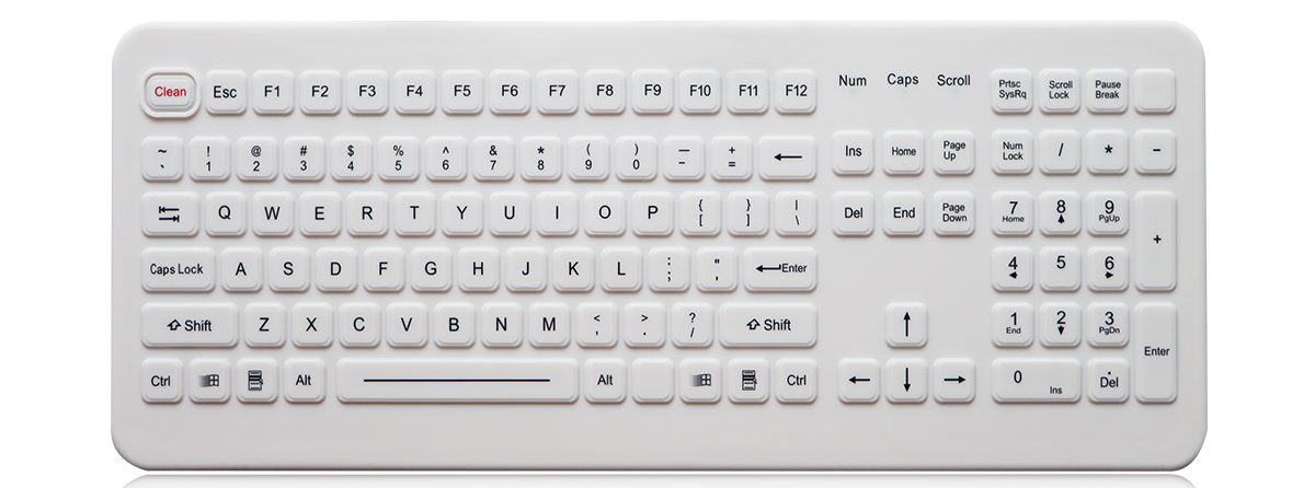K-TEK-M399KP-FN-DT медицинская силиконовая клавиатура