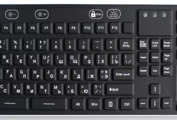 K-TEK-M408TP-KP-FN-BL-DT силиконовая медицинская клавиатура с тачпадом