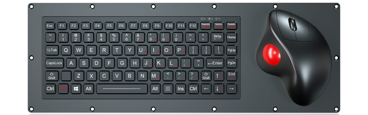 K-TEK-M425-OTB-FN-BL-ML-BT вандалозащённая клавиатура IP65