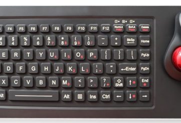 K-TEK-M425-OTB-FN-BL-NV-151B силиконовая клавиатура с оптическим трекболом