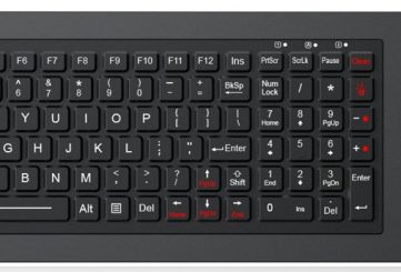 K-TEK-M449-OTB-KP-FN-BL-NV-151B-BT силиконовая клавиатура с трекболом Ø34 мм