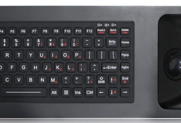 K-TEK-M465-38-MTB-AVB-FN-BL-NV-151B промышленная клавиатура с трекболом и мышью