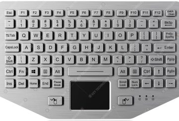K-TEK-A285TP-FN-ML-DWP промышленная клавиатура  из нержавеющей стали с тачпадом
