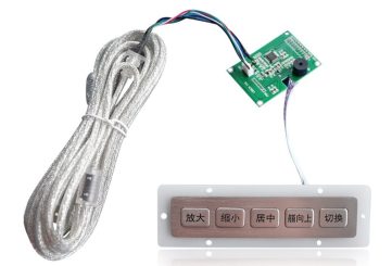 K-TEK-B135FK-5-DWP промышленный кейпад 5 клавиш, нержавеющая сталь, IP65