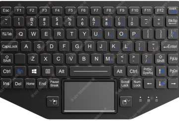 K-TEK-M275TP-FN-BL-FC-KC-ML ультратонкая клавиатура с тачпадом, IP67