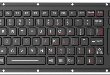 K-TEK-M315TP-FN-BL-ML силиконовая клавиатура с тачпадом, 89 клавиш, IP65