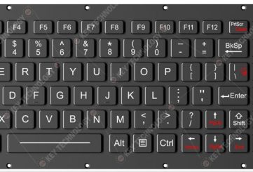 K-TEK-M334KP-FN-BL-IT-ML-DWP промышленная военная клавиатура с подсветкой