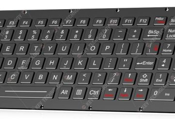 K-TEK-M334KP-FN-BL-IT-ML-DWP промышленная военная клавиатура с подсветкой