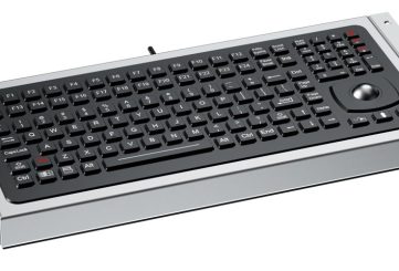 K-TEK-M379-OTB-KP-FN-BL-DT-FM силиконовая клавиатура с трекболом IP68