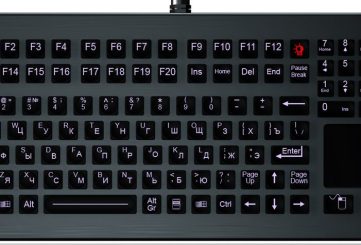 K-TEK-M383TP-KP-FN-BL-DT-DWP морская промышленная клавиатура с тачпадом