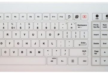 K-TEK-G436TP-KP-FN-DT-DWP-2.4G стеклянная клавиатура, беспроводная, IP67, настольная версия