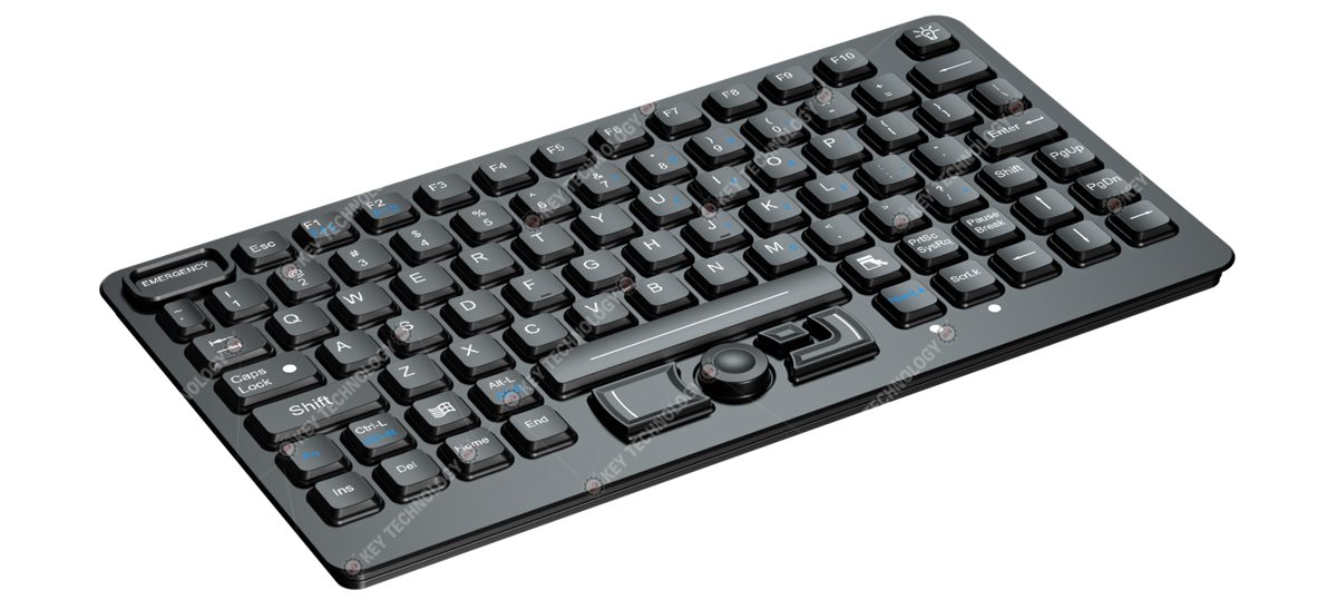 K-TEK-M282-DHP-FN-BL-151B-IK-OEM силиконовая военная клавиатура, жёлтая подсветка, IP65