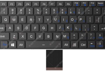 K-TEK-V268-FN-BL-FC-SC-DM-DWP ультратонкая военная клавиатура, IP67