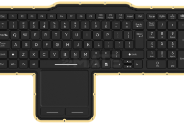 MKB-101-PL промышленная силиконовая клавиатура с тачпадом IP68