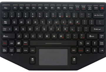 MKB-89-PL-V4 промышленная силиконовая клавиатура IP68 с тачпадом и подсветкой