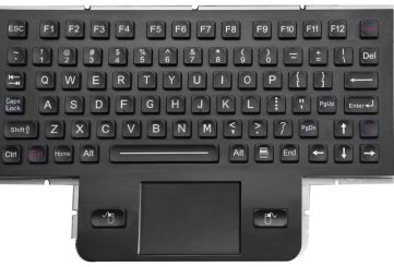 K-TEK-M255TP-FN-BL-BT-IL-DWP промышленная морская клавиатура из нержавеющей стали с тачпадом IP65