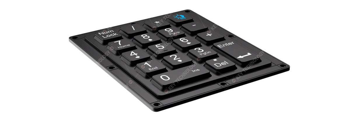 K-TEK-M87KP-18-BL-NV-151B промышленная силиконовая клавиатура IP65