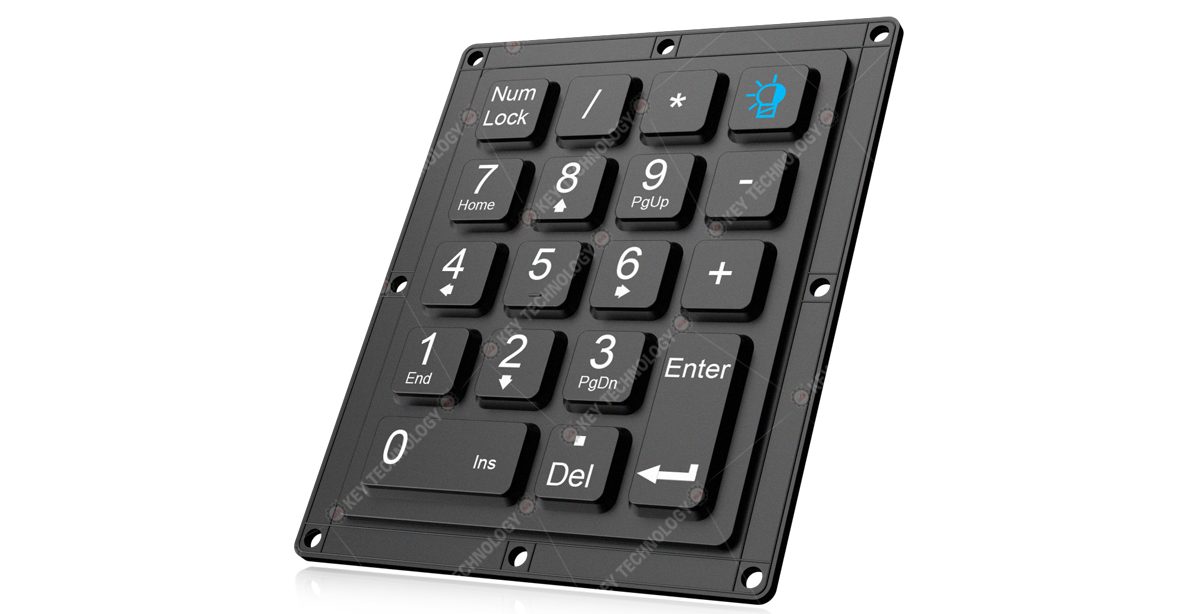 K-TEK-M87KP-18-BL-NV-151B промышленная силиконовая клавиатура IP65