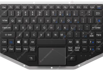 K-TEK-V277TP-FN-BL-FC-PR-ML-DWP влагозащищенная клавиатура IP67 для транспорта и авиации