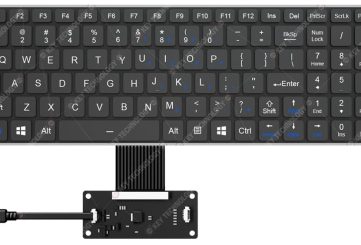 K-TEK-V340KP-FN-BL-FC-SC-ML-DWP защищенная ультратонкая  клавиатура для транспорта и авиации с подсветкой